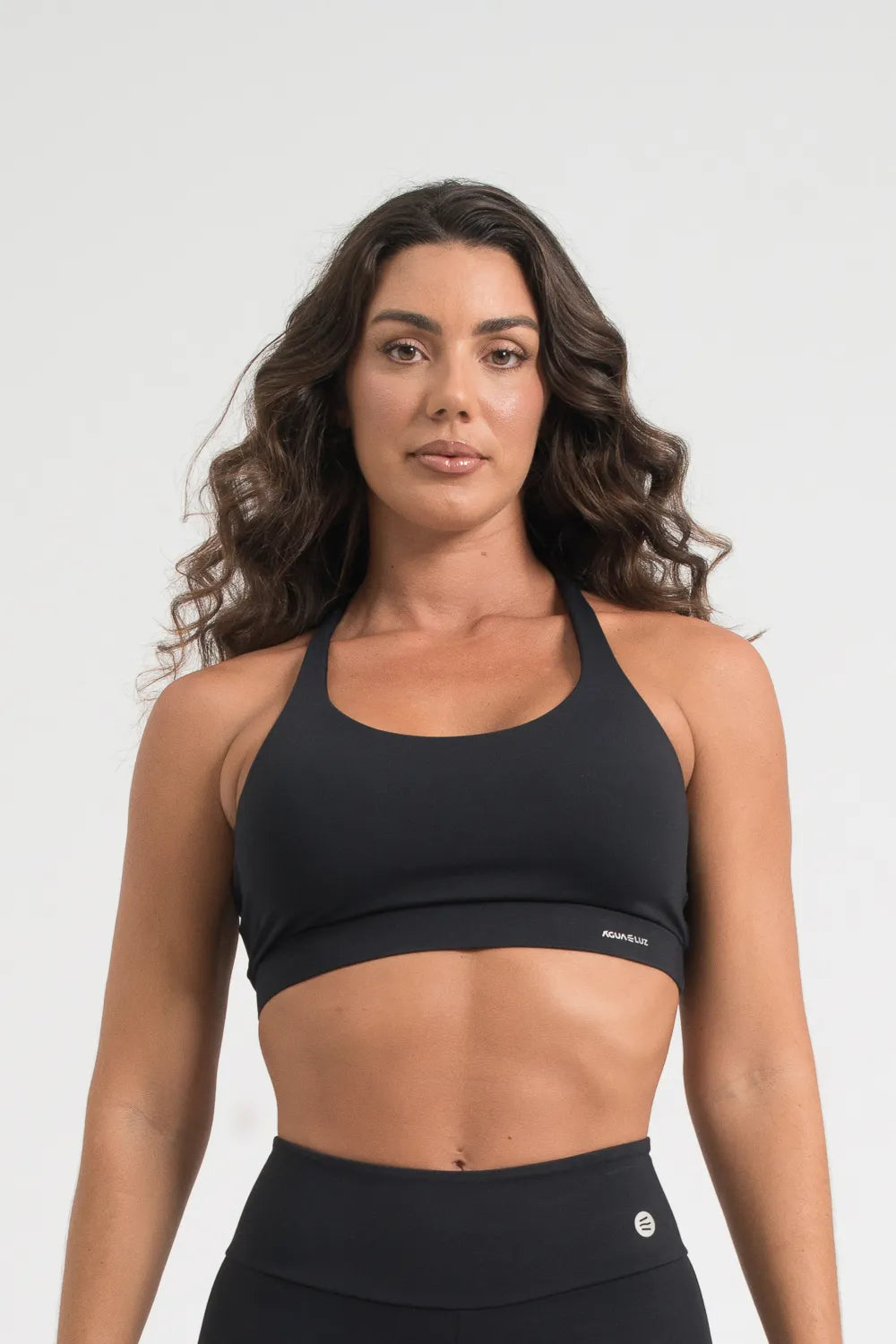 Top Desportivo nadador poliamida confort preto básico ♡Ref.: 200