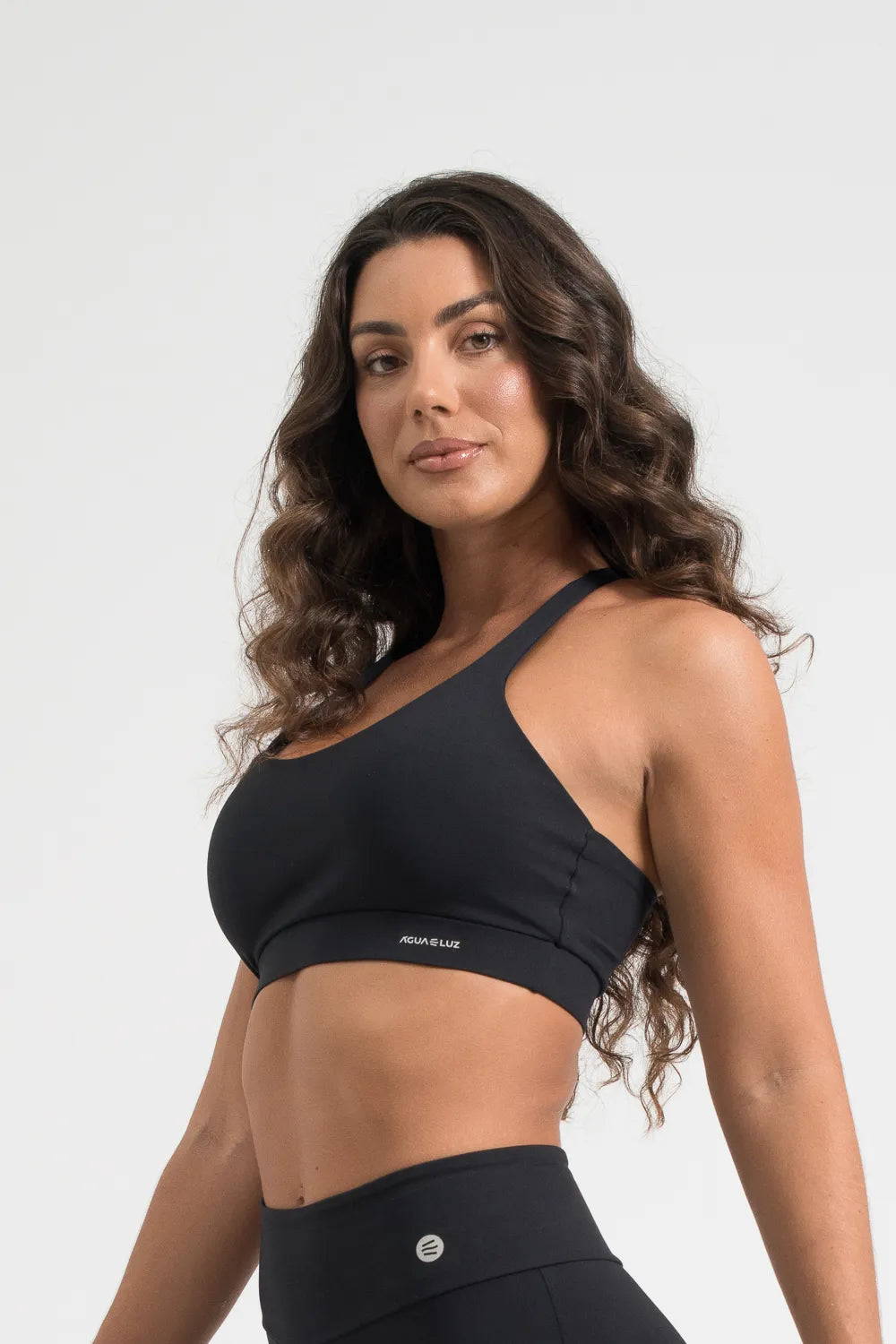 Top Desportivo nadador poliamida confort preto básico ♡Ref.: 200