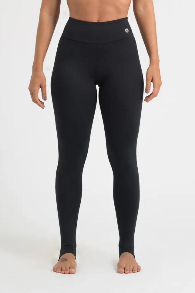 Calça legging c/ pézinho confort preto básico ♡Ref.: 201