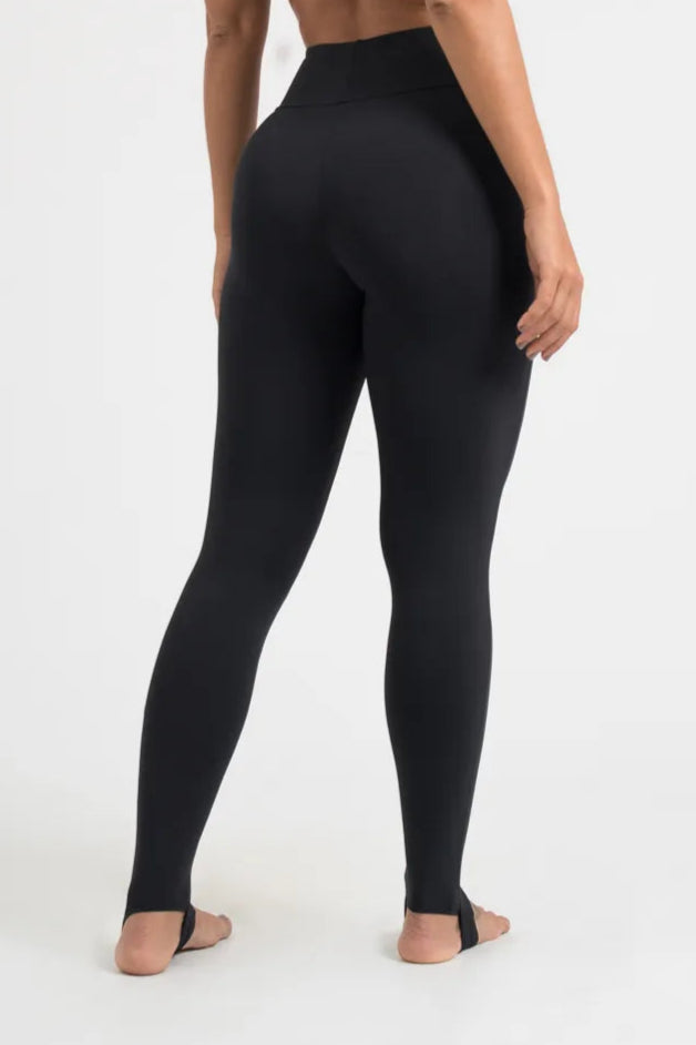 Calça legging c/ pézinho confort preto básico ♡Ref.: 201