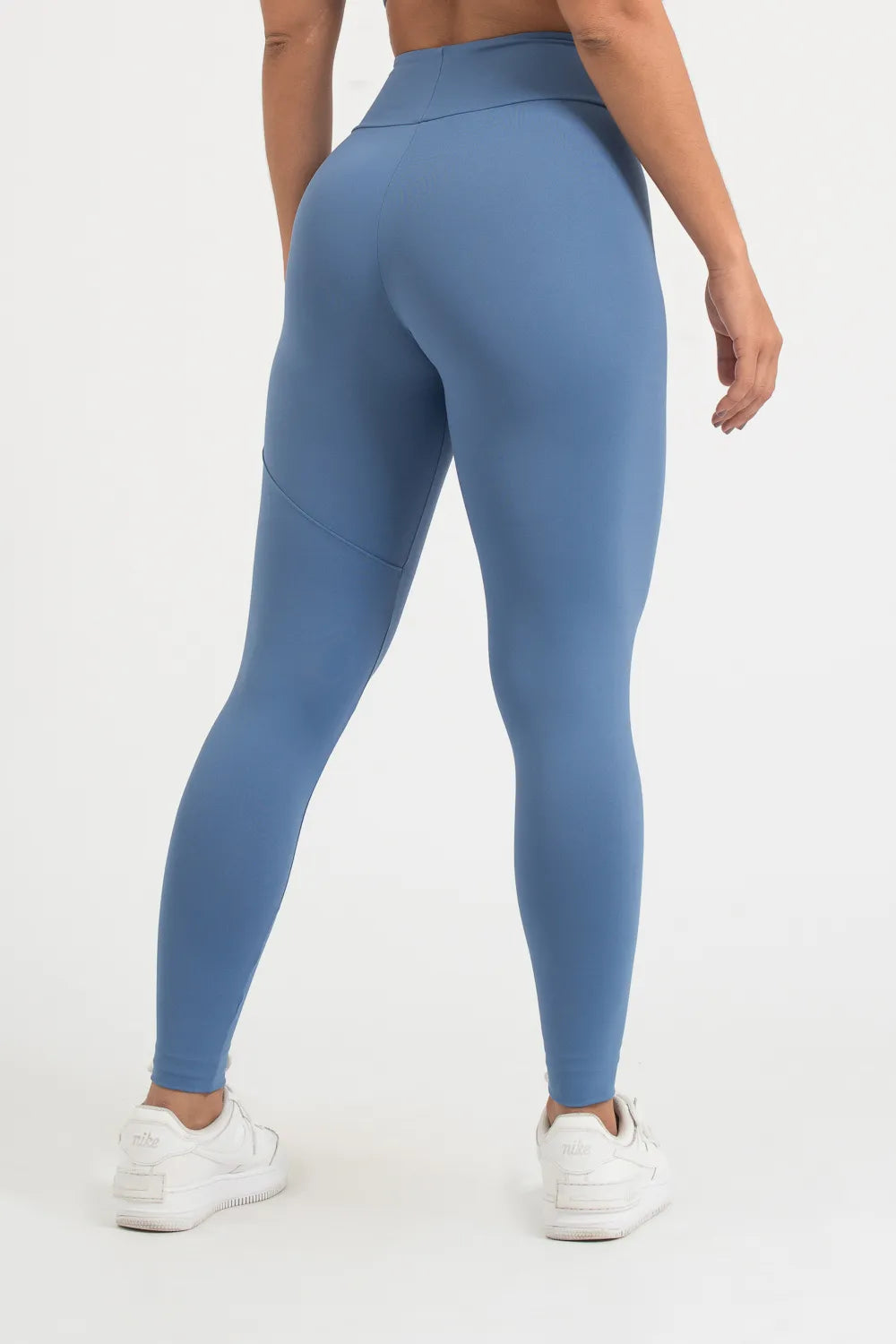 Calça legging poliamida confort azul sereno com bolso unilateral ♡Ref.: 224