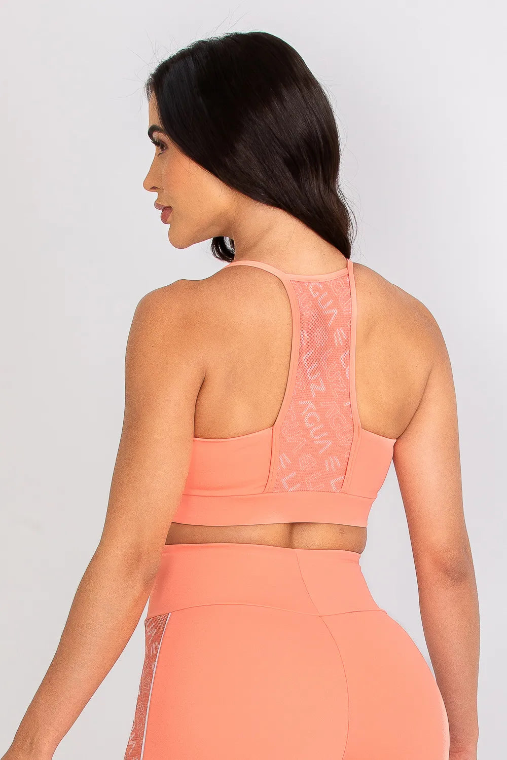 Top nadador poliamida Adaptiv pêssego com tela personalizada ♡Ref.: 235