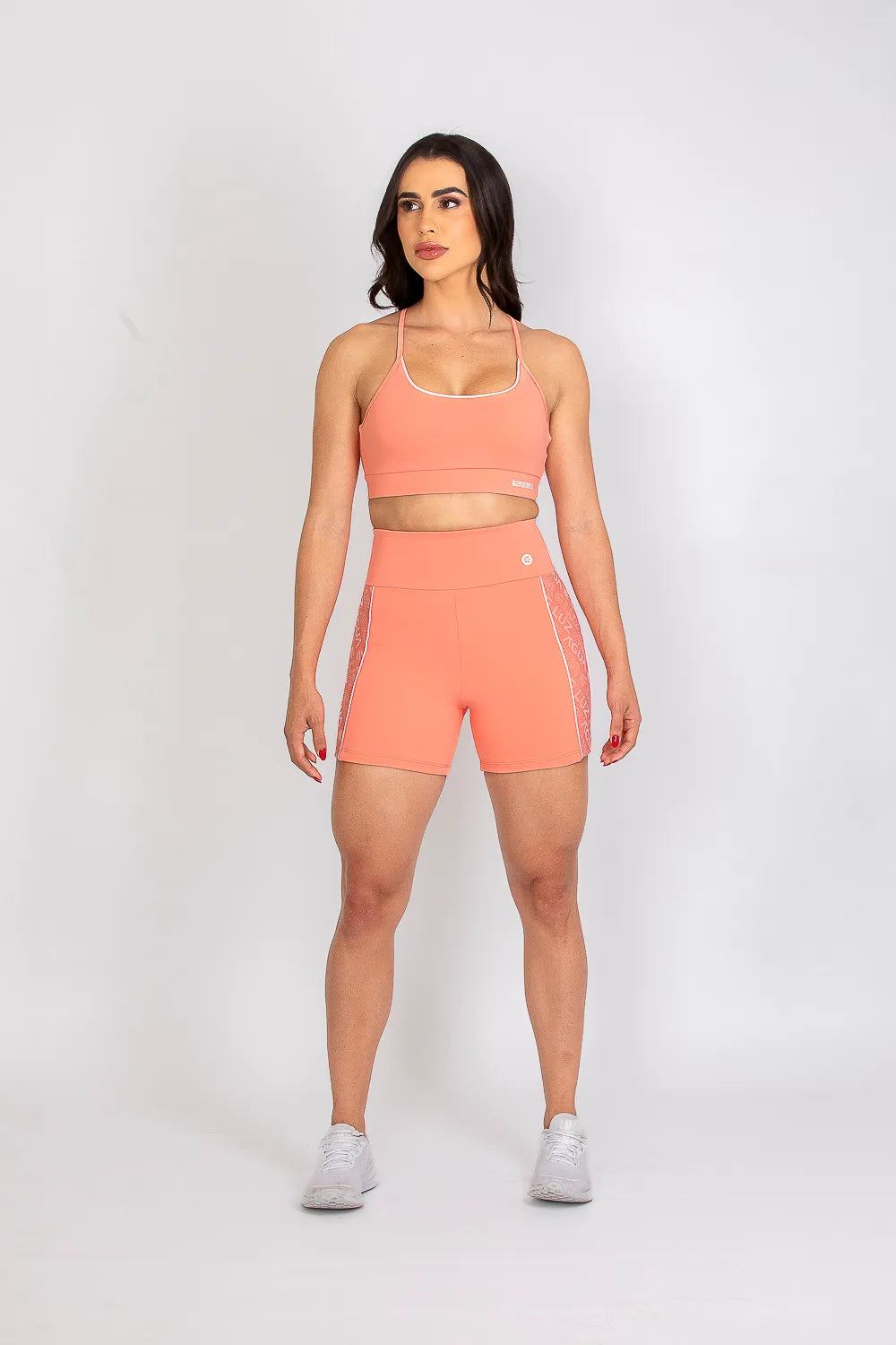 Top nadador poliamida Adaptiv pêssego com tela personalizada ♡Ref.: 235