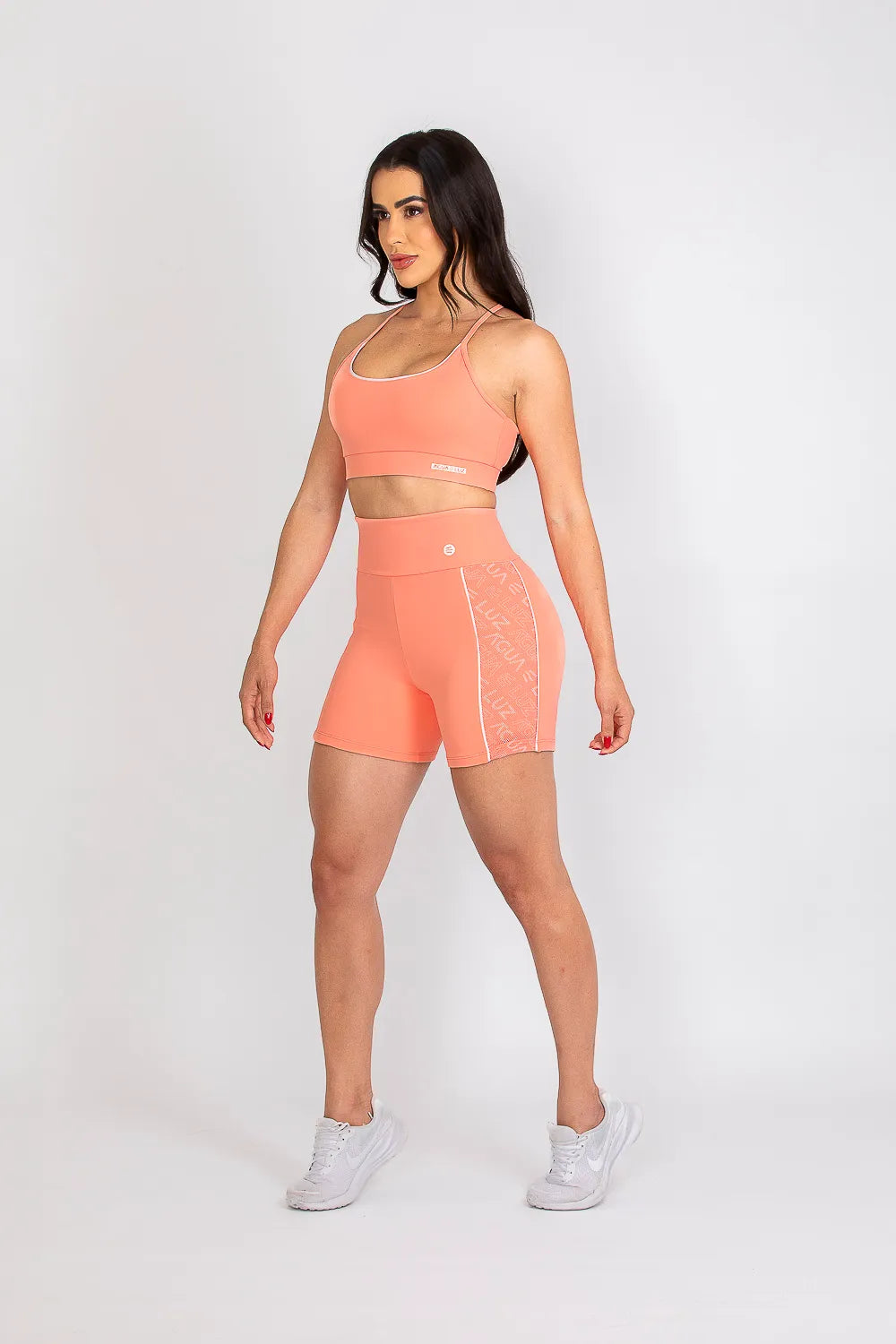 Top nadador poliamida Adaptiv pêssego com tela personalizada ♡Ref.: 235