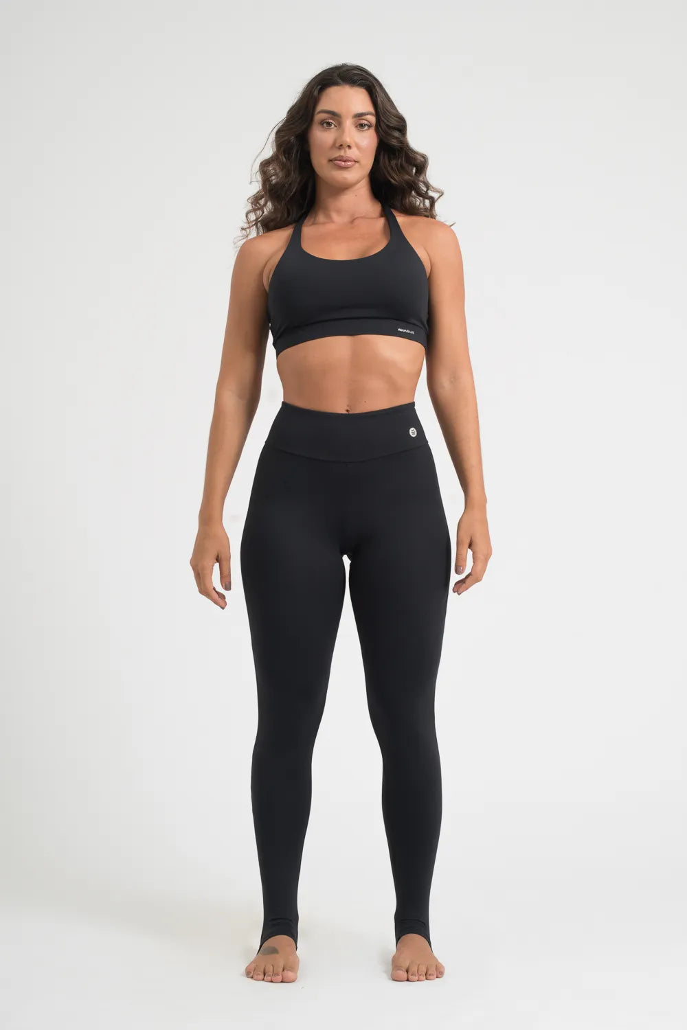 Calça legging c/ pézinho confort preto básico ♡Ref.: 201
