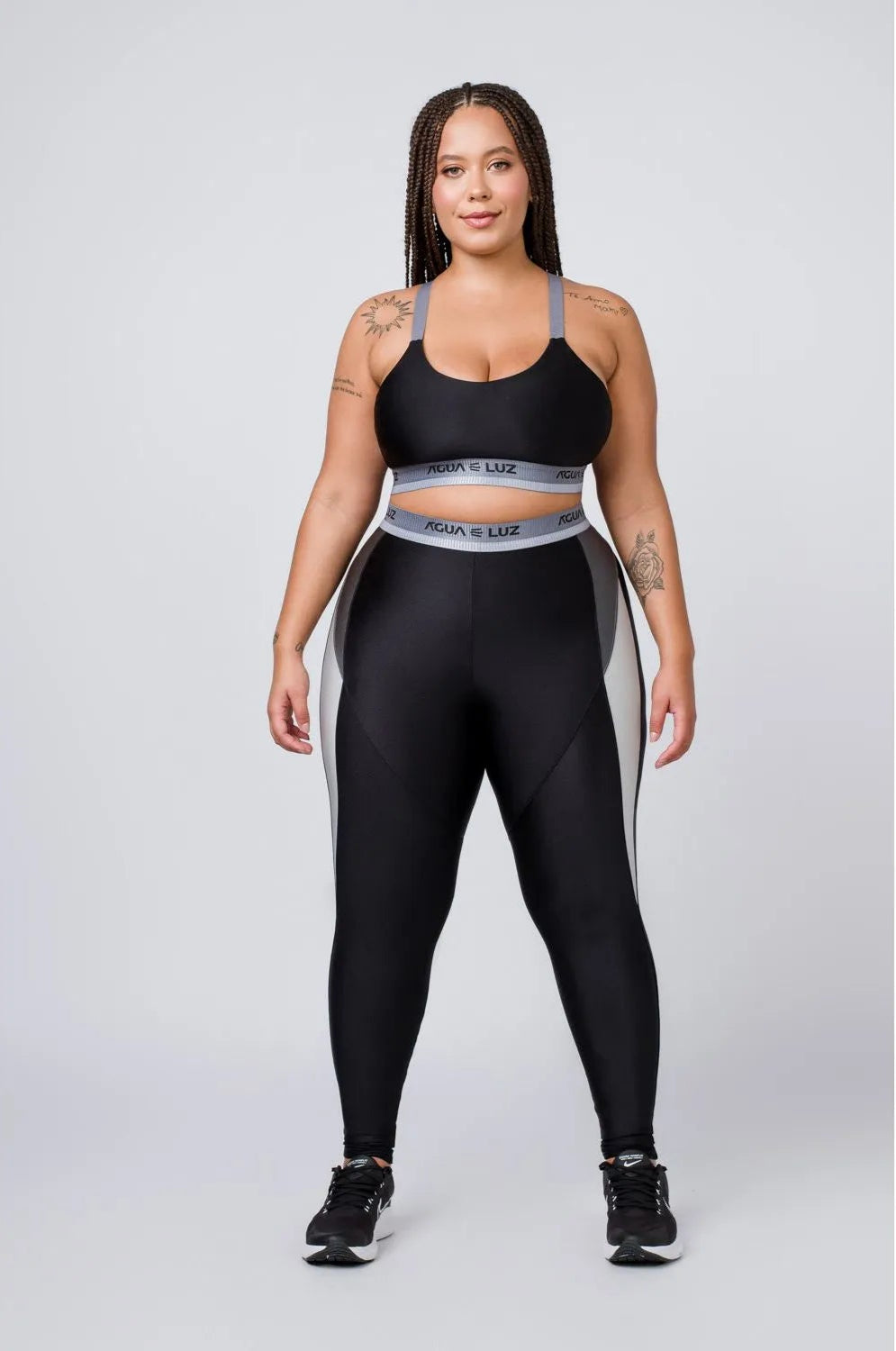 Top Desportivo preto com elástico personalizado ♡Ref.: 855
