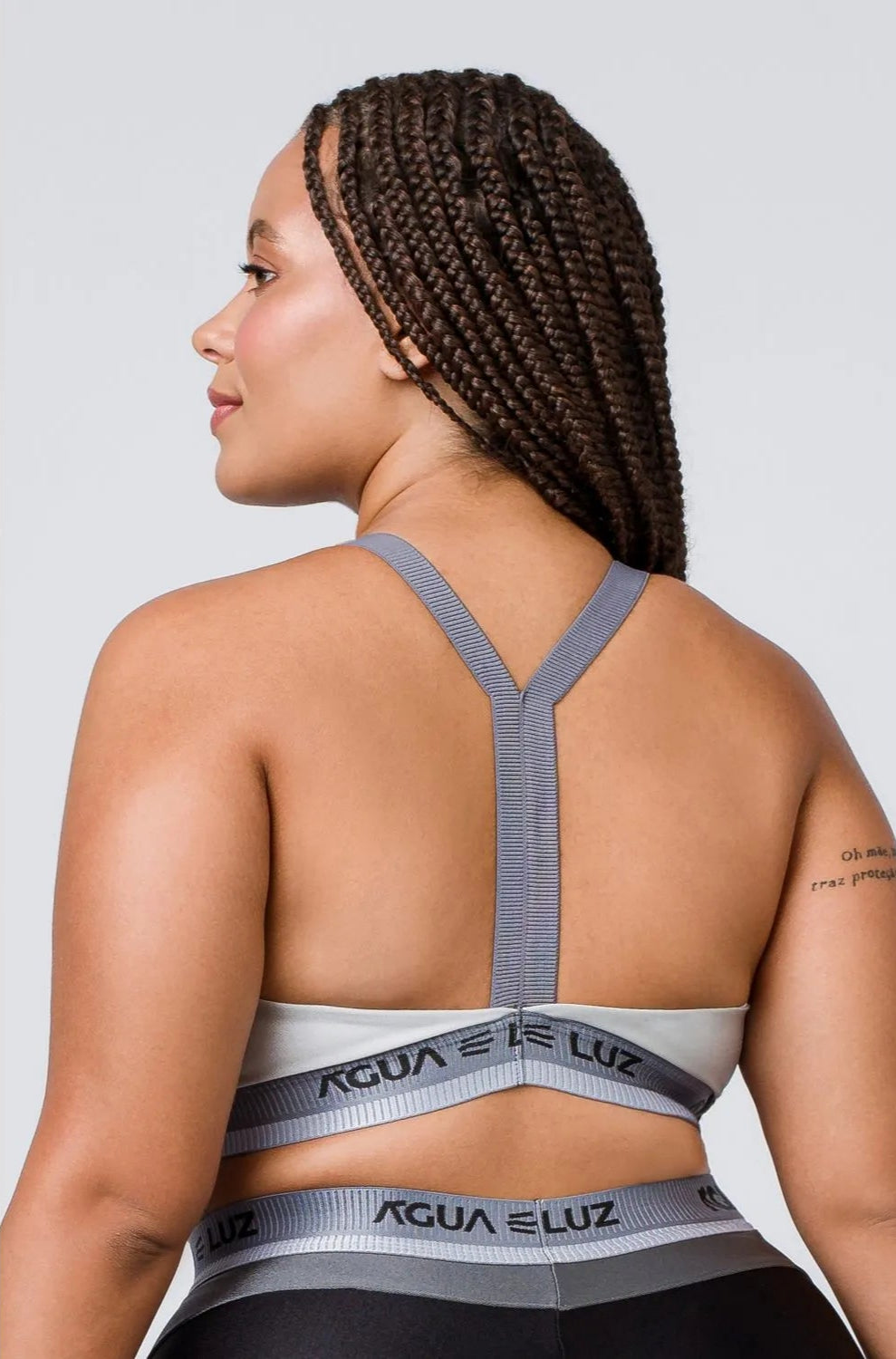 Top Desportivo preto com elástico personalizado ♡Ref.: 855