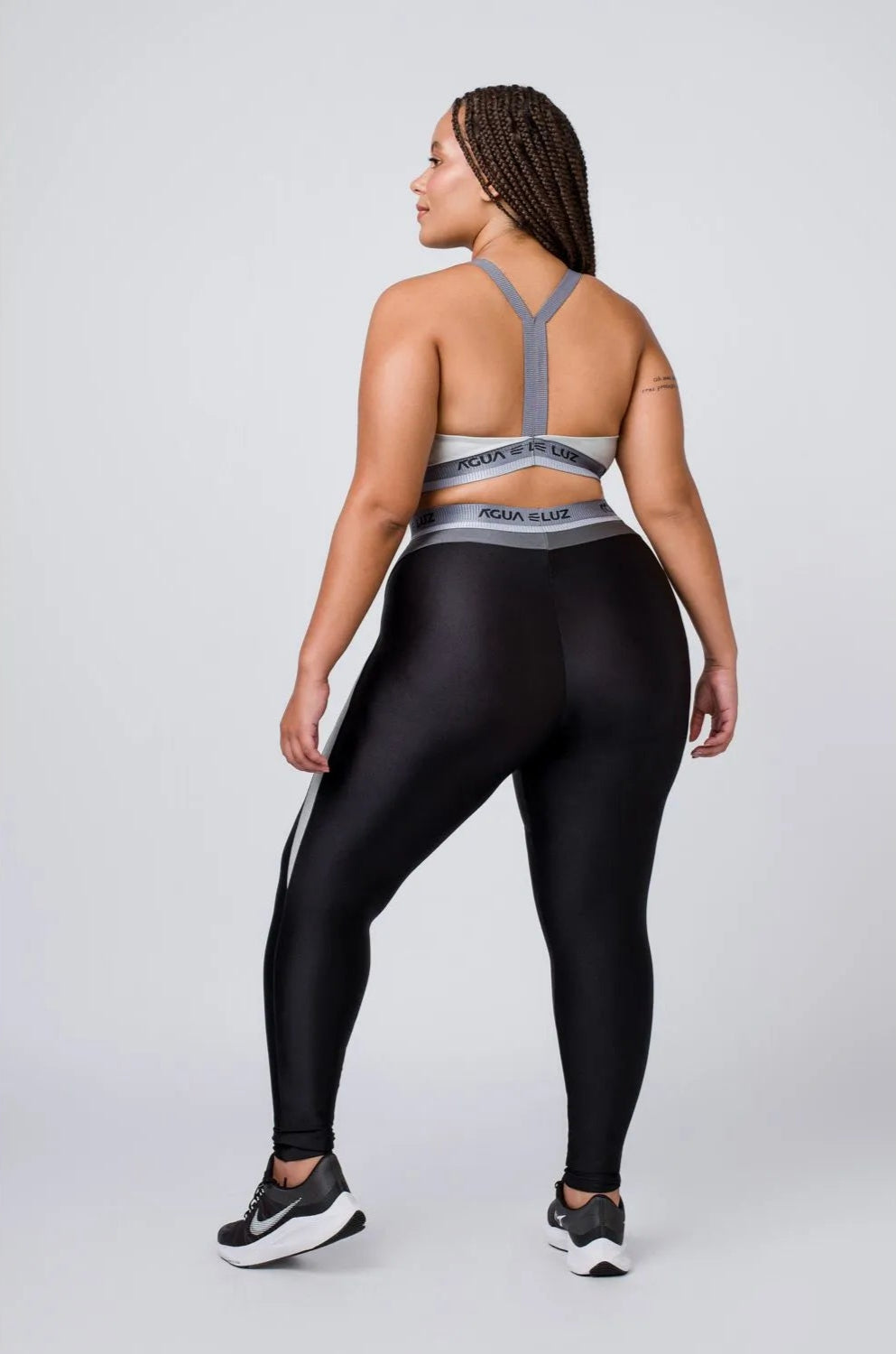 Top Desportivo preto com elástico personalizado ♡Ref.: 855